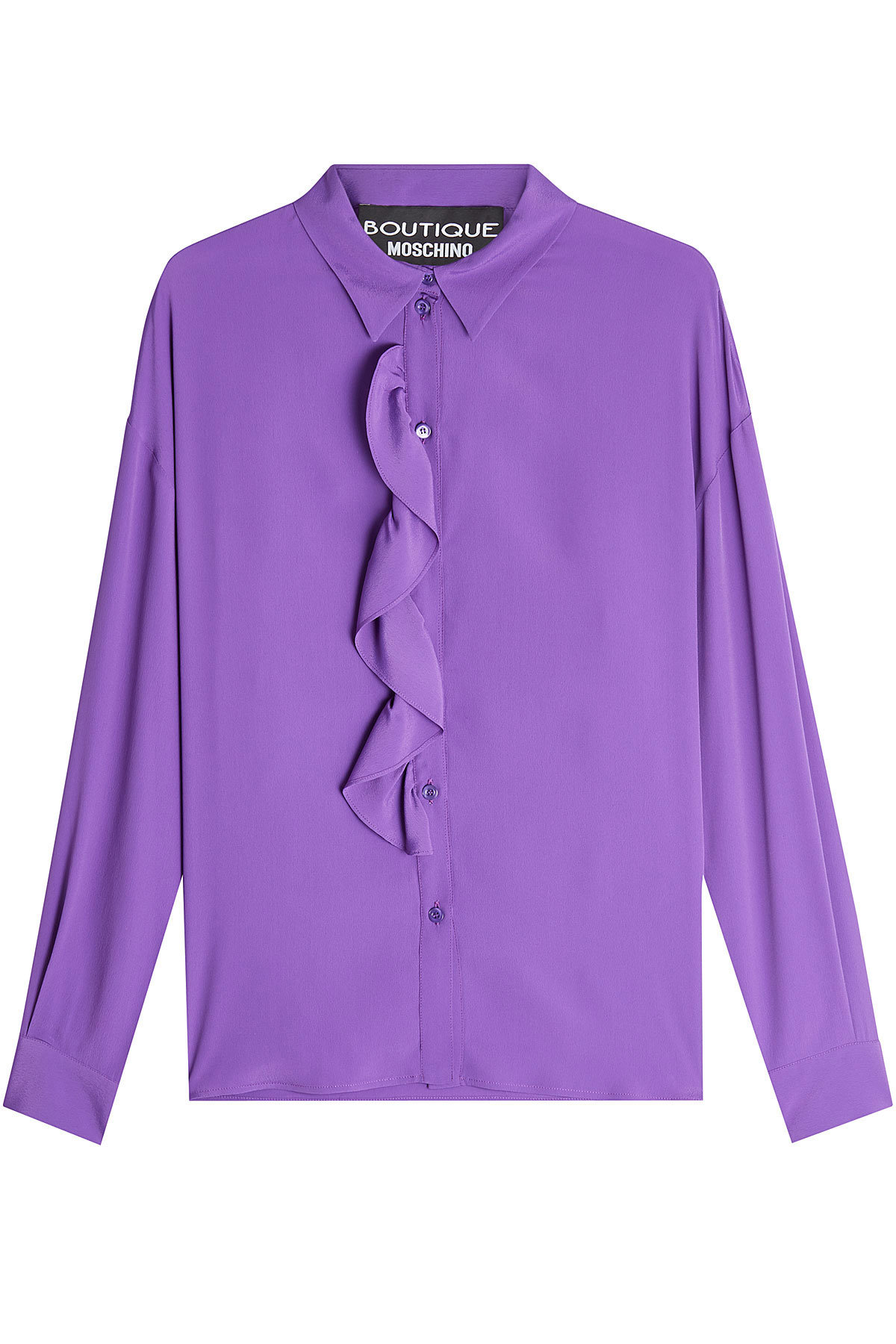 Boutique Moschino - Flutter Trim Blouse with Silk