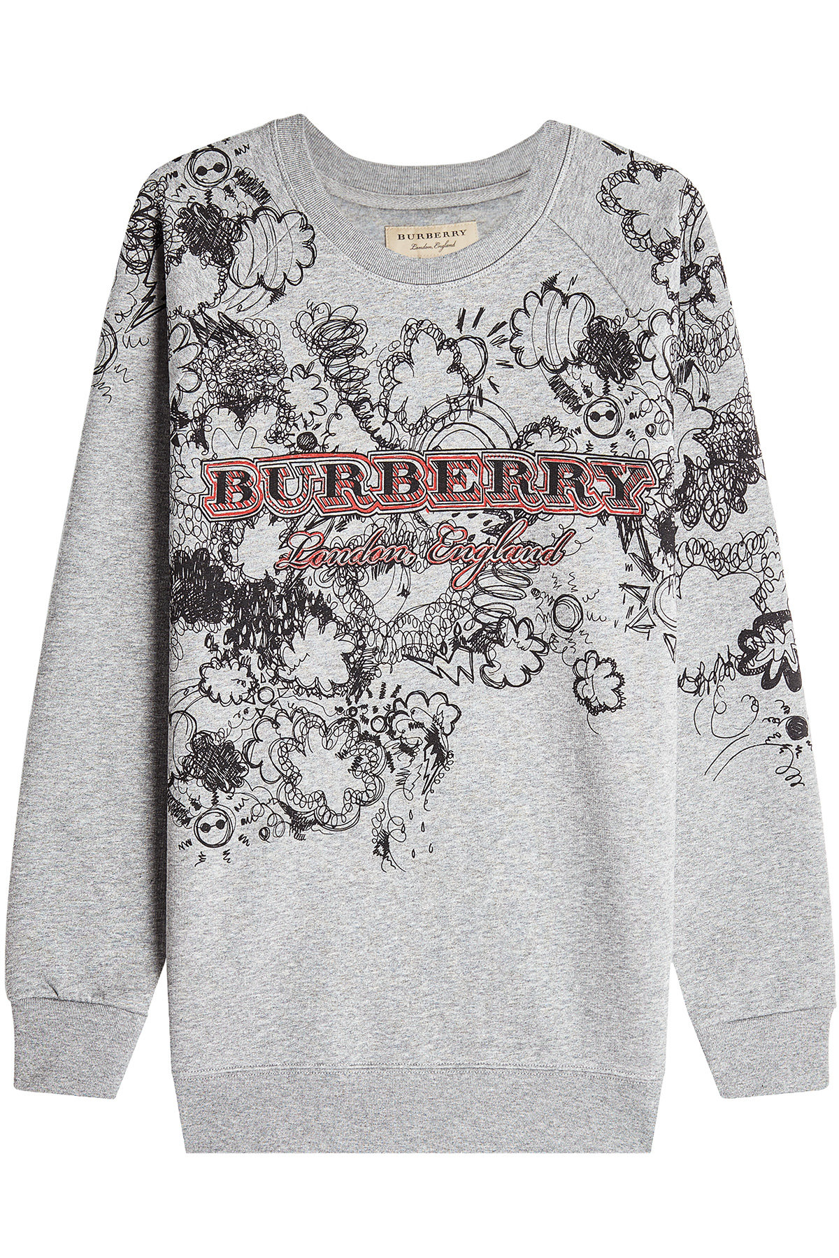 Barford Doodle Cotton Sweatshirt by Burberry