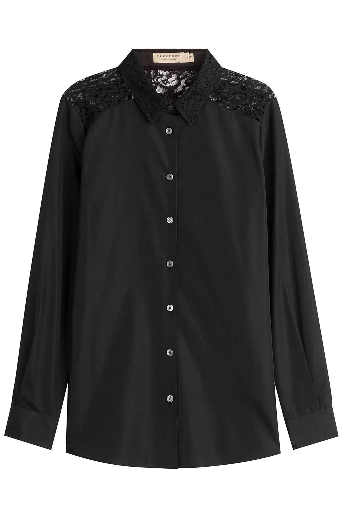 Burberry - Cotton Shirt with Lace Back