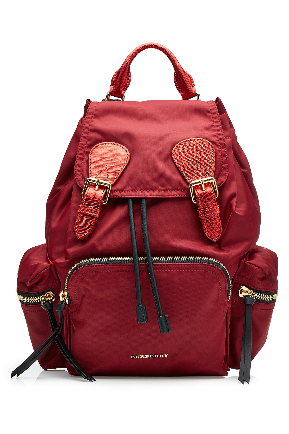 Burberry - Medium Fabric Backpack with Leather