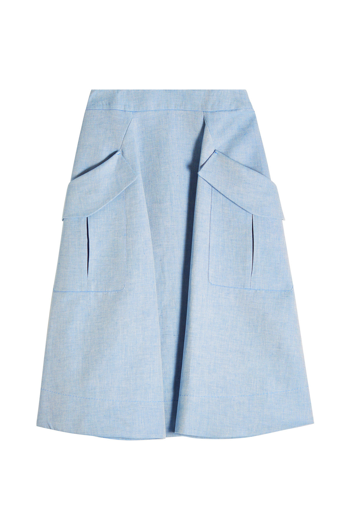 Carven - A-Line Skirt with Oversized Pockets