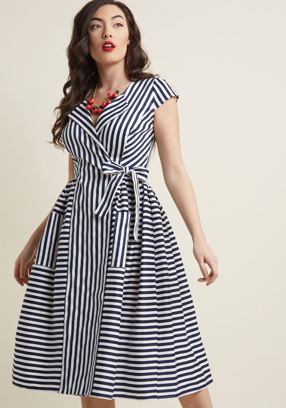 Collectif Ladylike Luncheon Midi Wrap Dress by Collectif