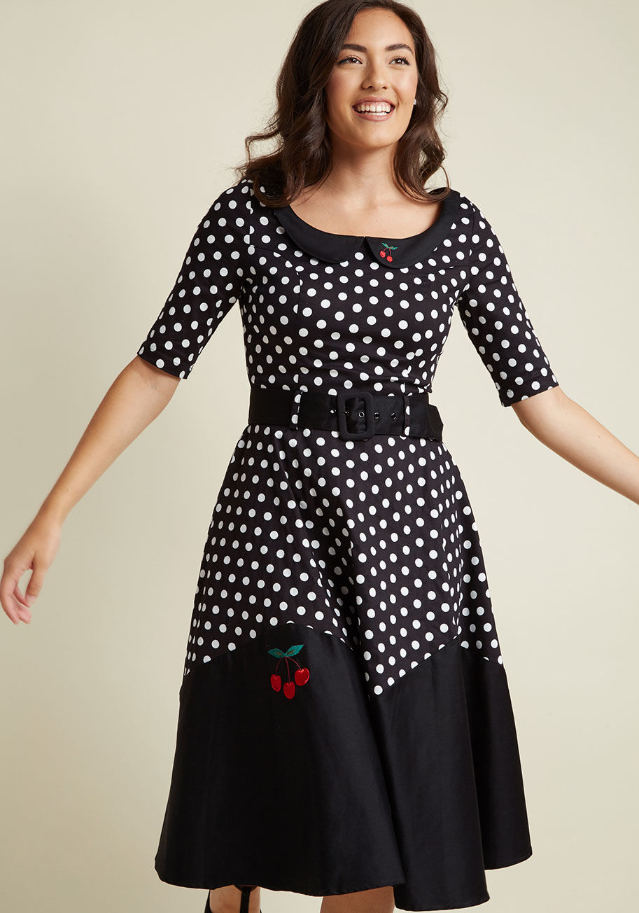 Collectif - Collectif Pinup Personality Fit and Flare Midi Dress