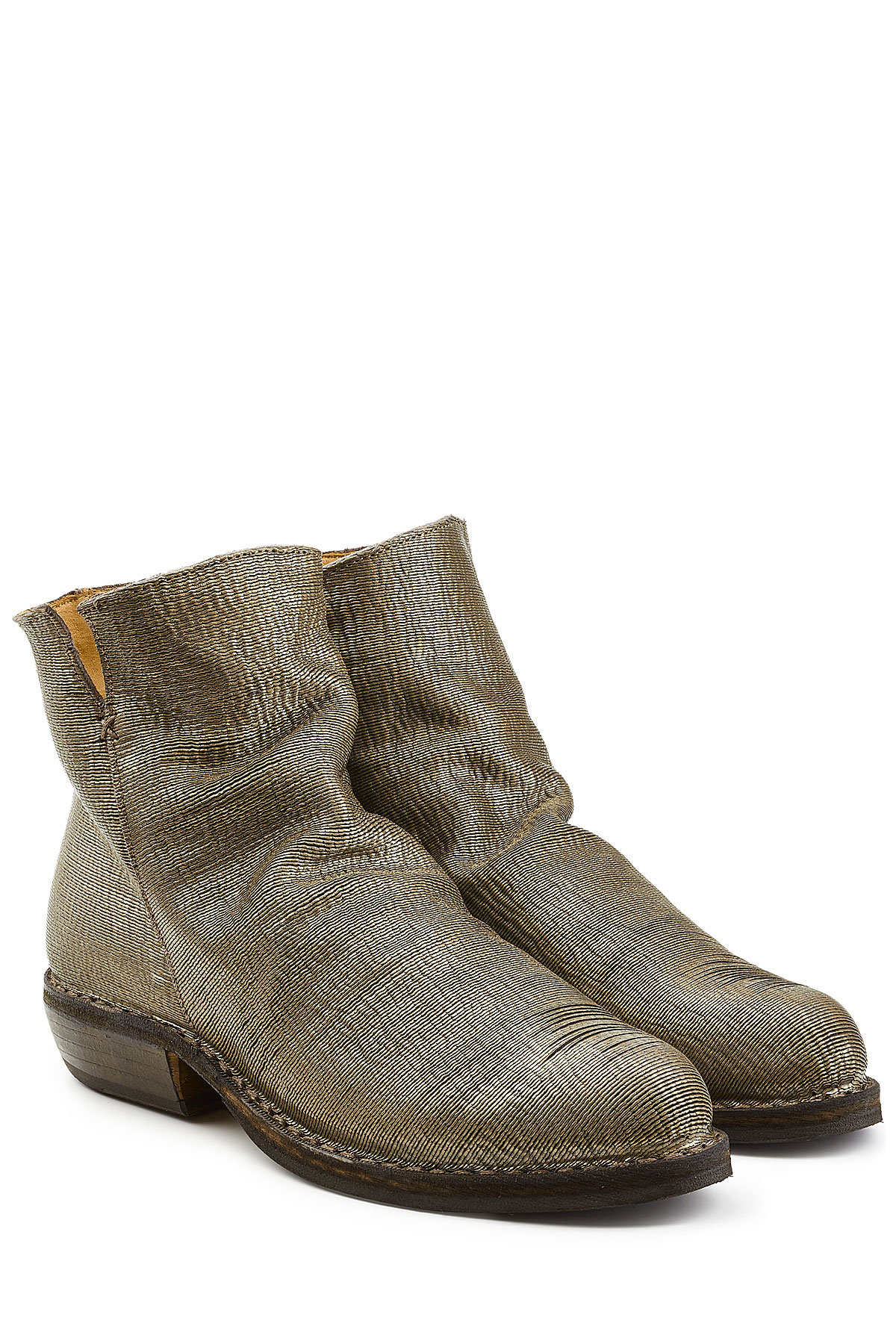 Fiorentini + Baker - Textured Leather Ankle Boots