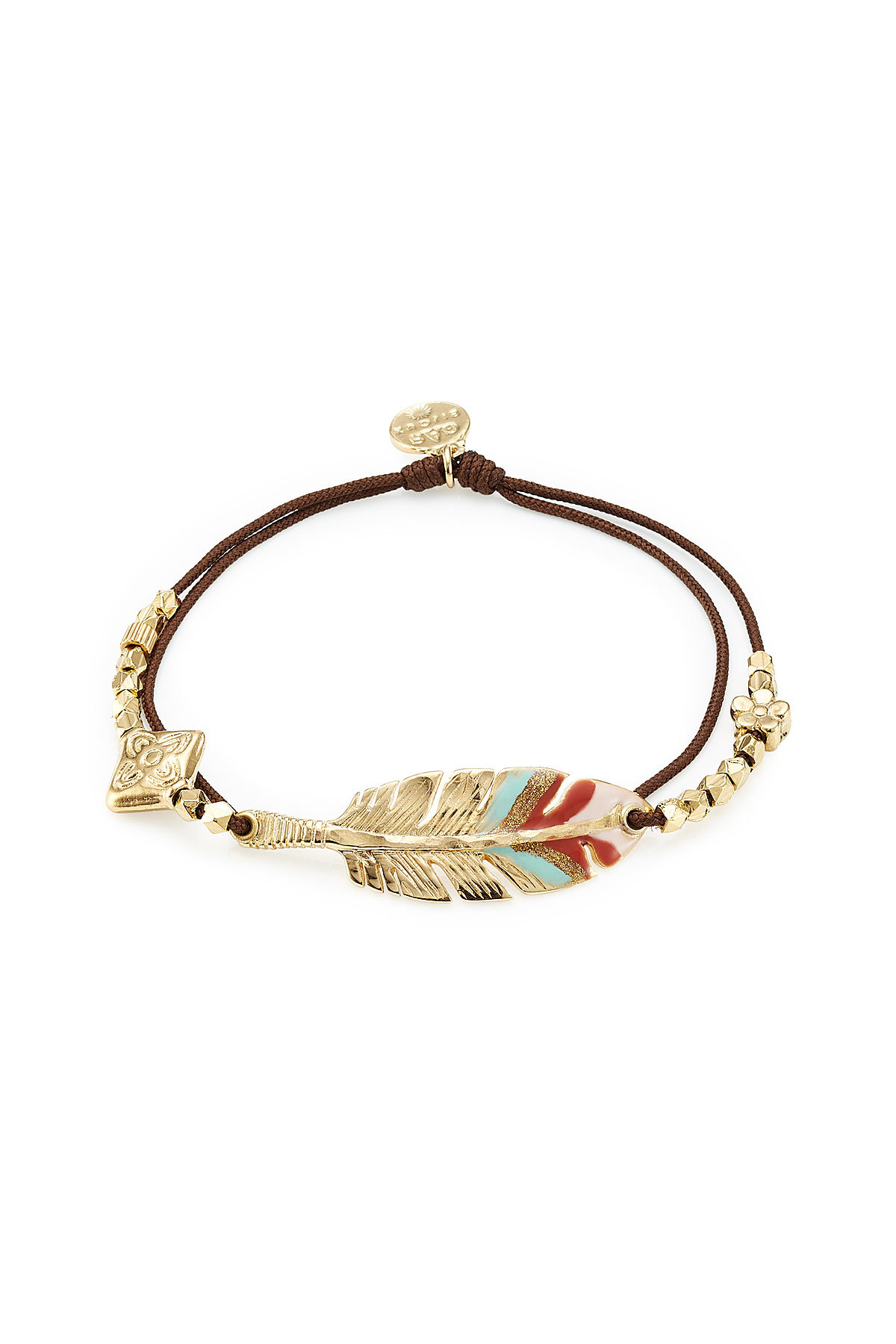 Penna Bracelet with 24kt Gold-Plated Embellishment by Gas Bijoux