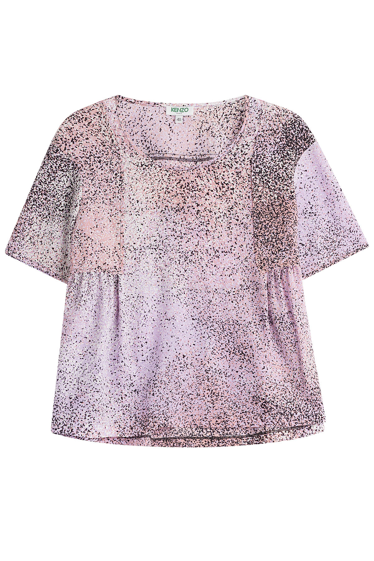 Silk Graphic Print Top by Kenzo