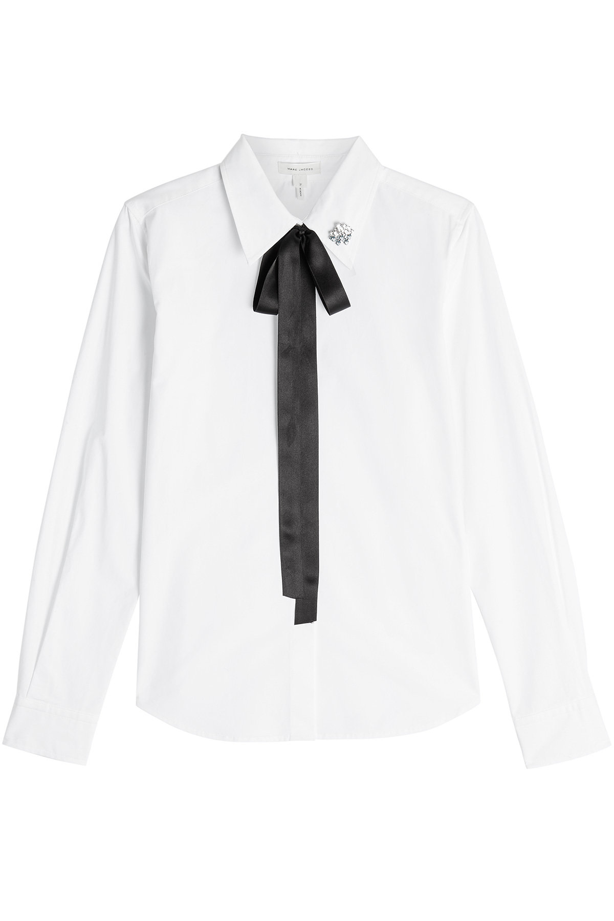 Marc Jacobs - Cotton Shirt with Bow and Collar Detail