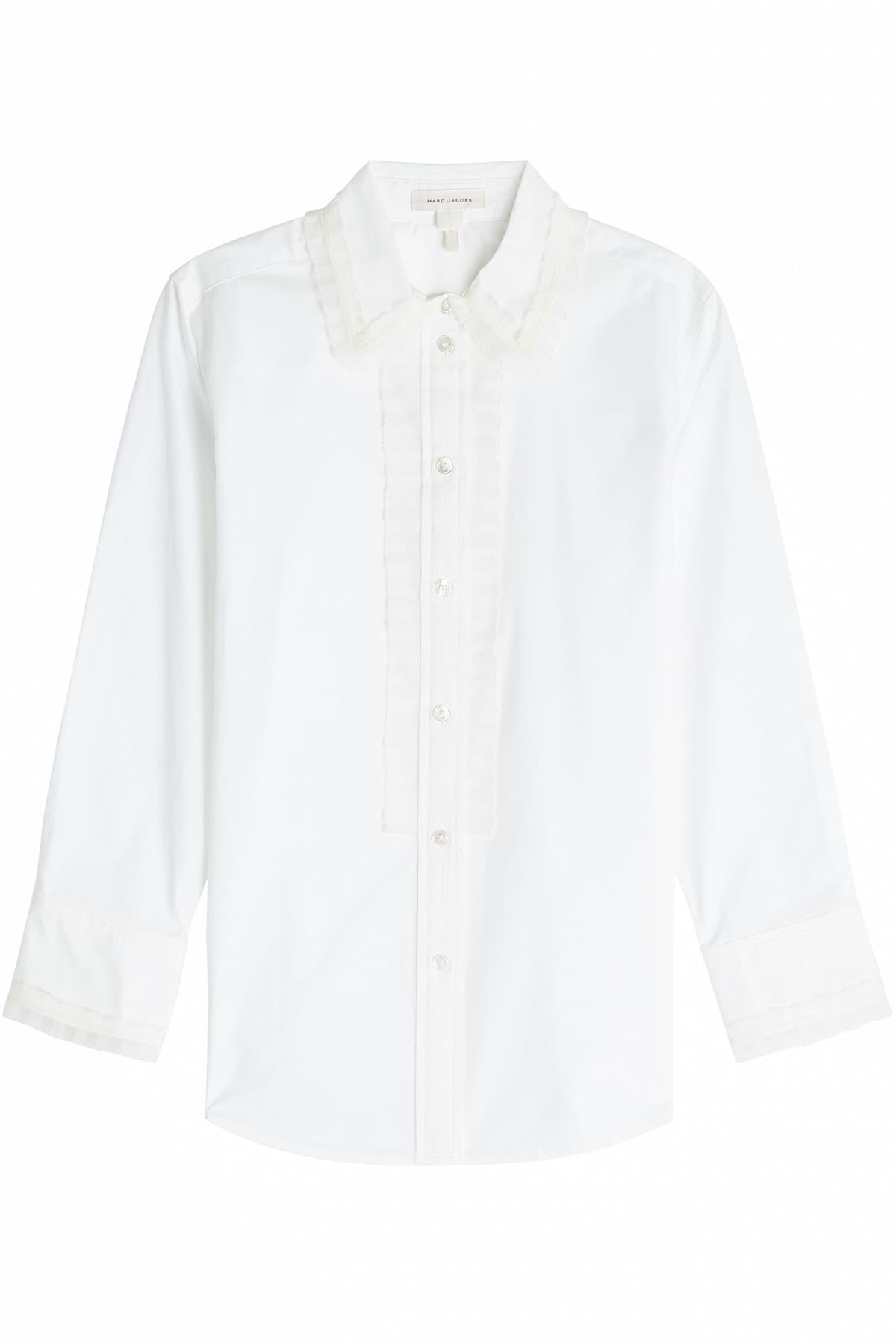 Cotton Shirt with Chiffon Trim by Marc Jacobs