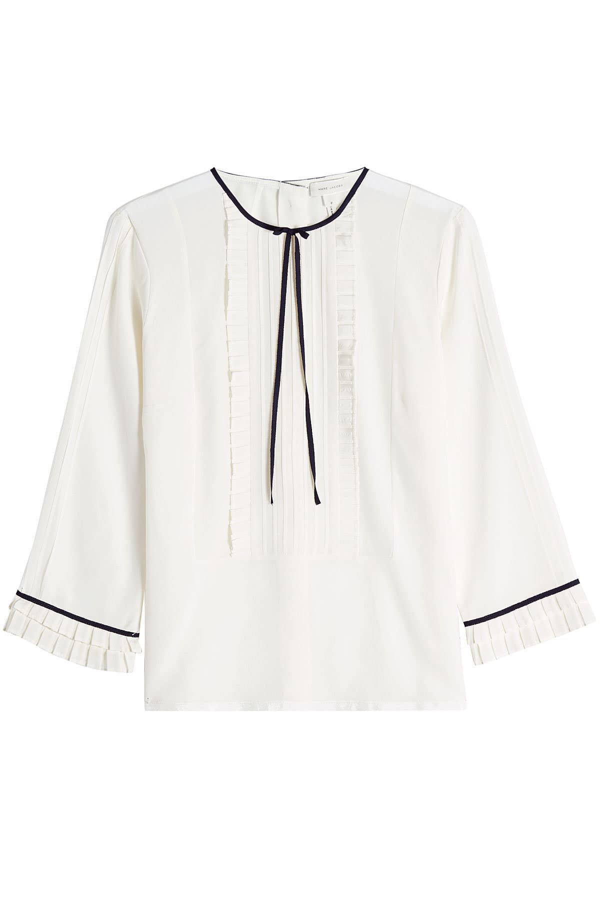 Pintuck Silk Blouse by Marc Jacobs