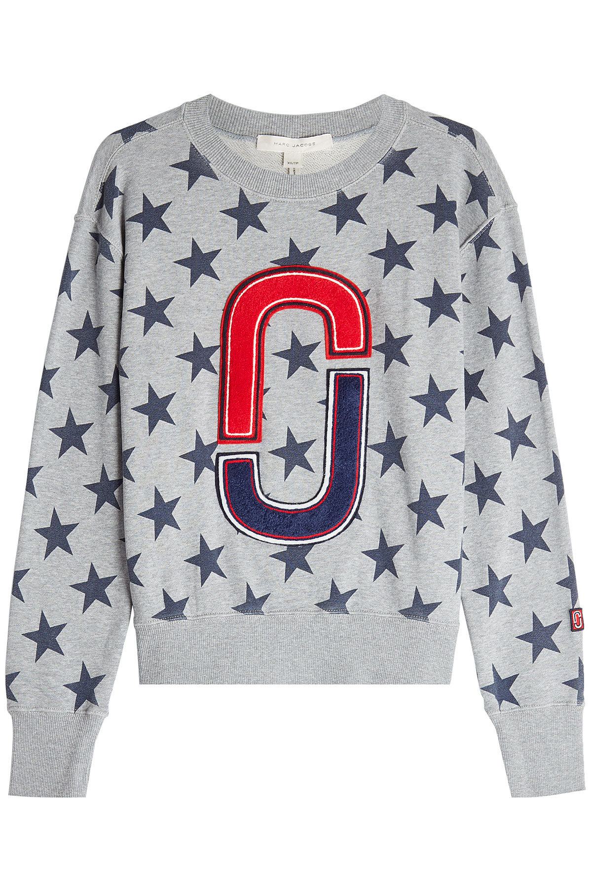 Printed Cotton Sweatshirt with Appliqués by Marc Jacobs
