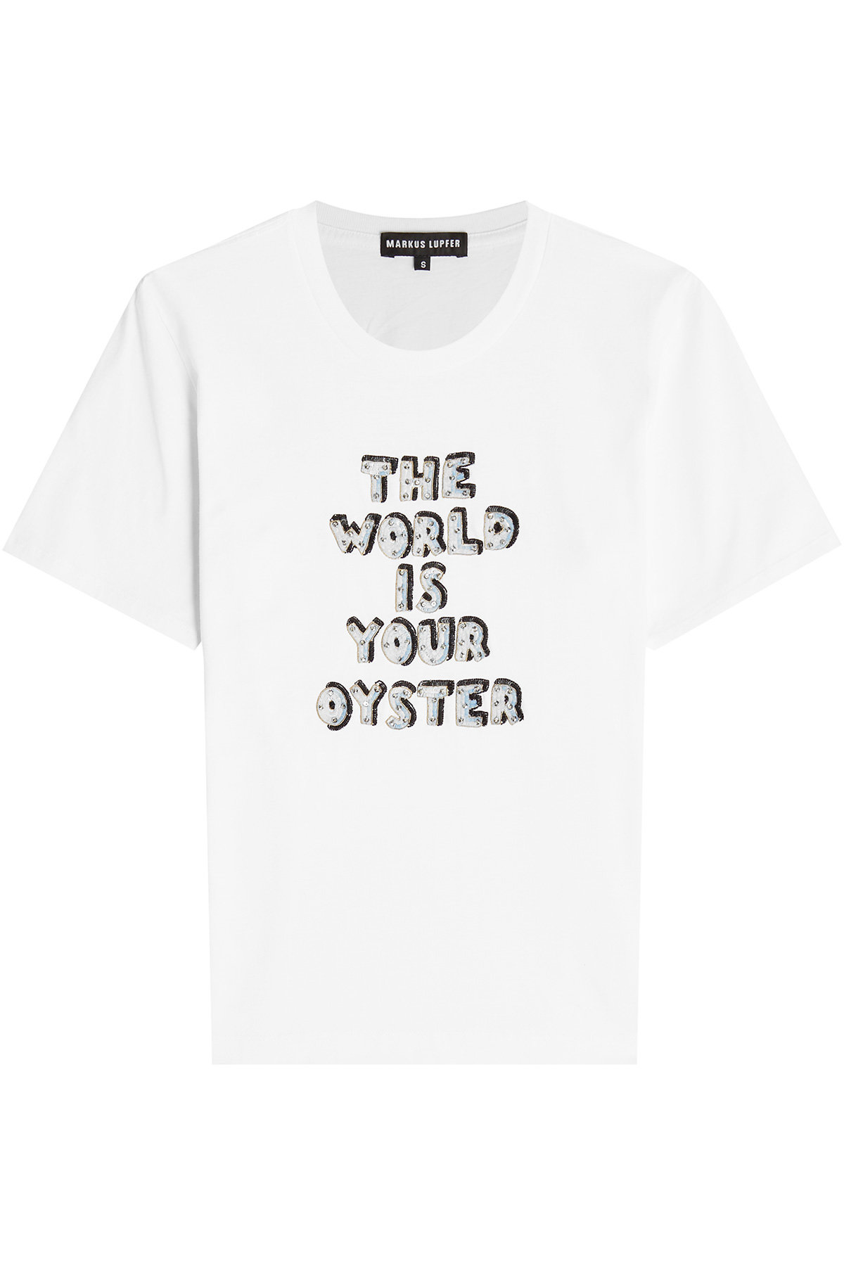 Markus Lupfer - The World is Your Oyster Printed Cotton T-Shirt
