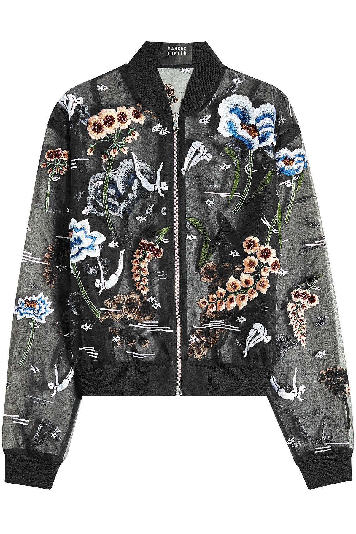 Markus Lupfer - Underwater Embroidered and Embellished Chiffon Jacket