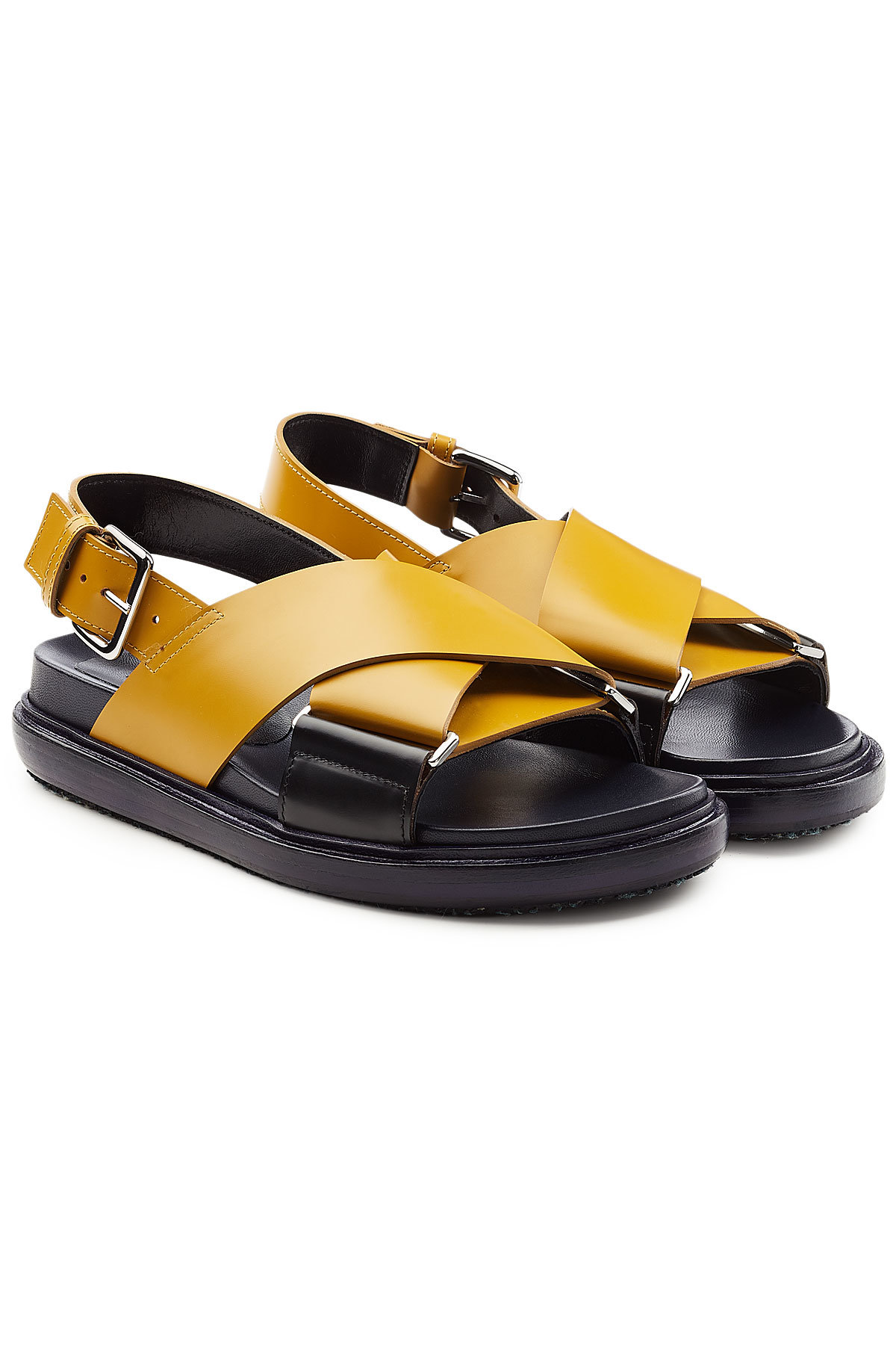 Marni - Fussbett Leather Sandals