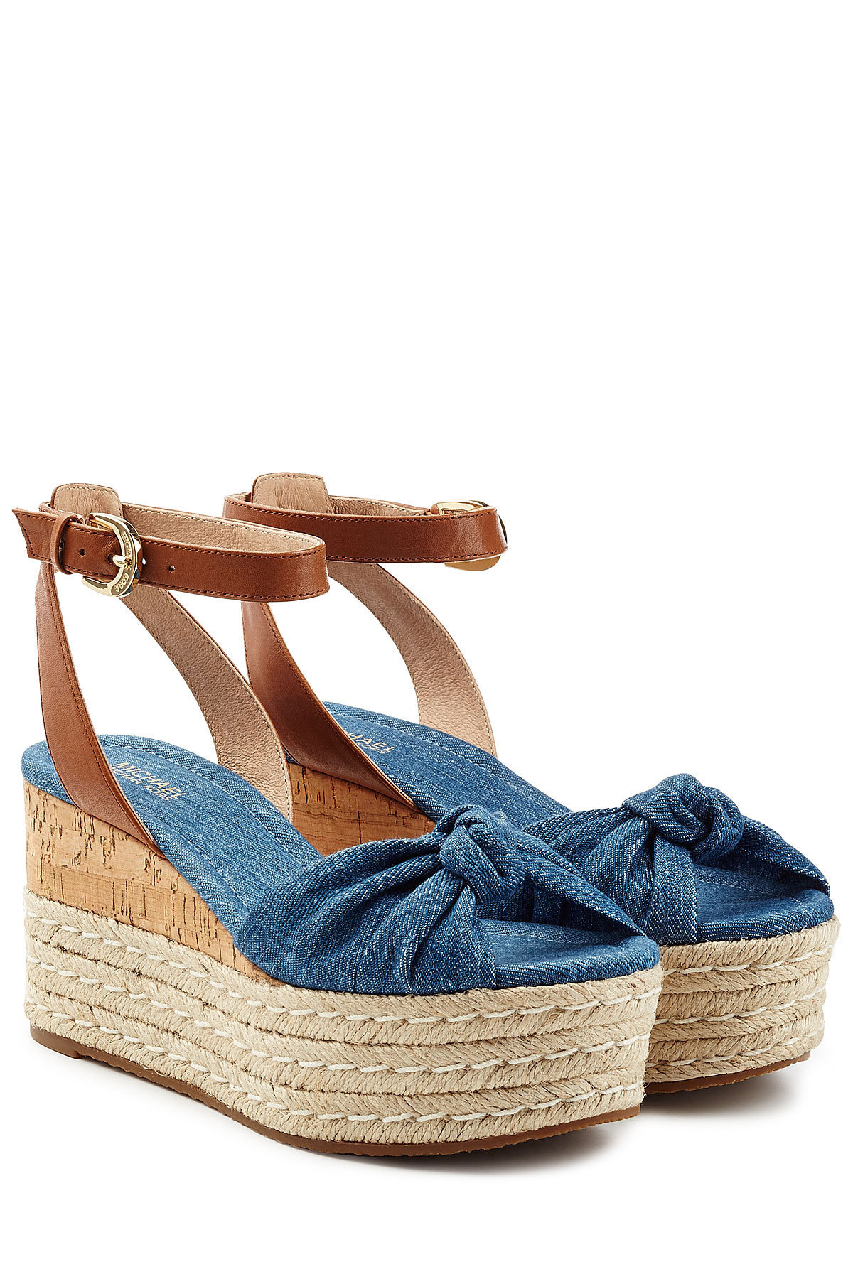 MICHAEL Michael Kors - Denim Wedges with Leather