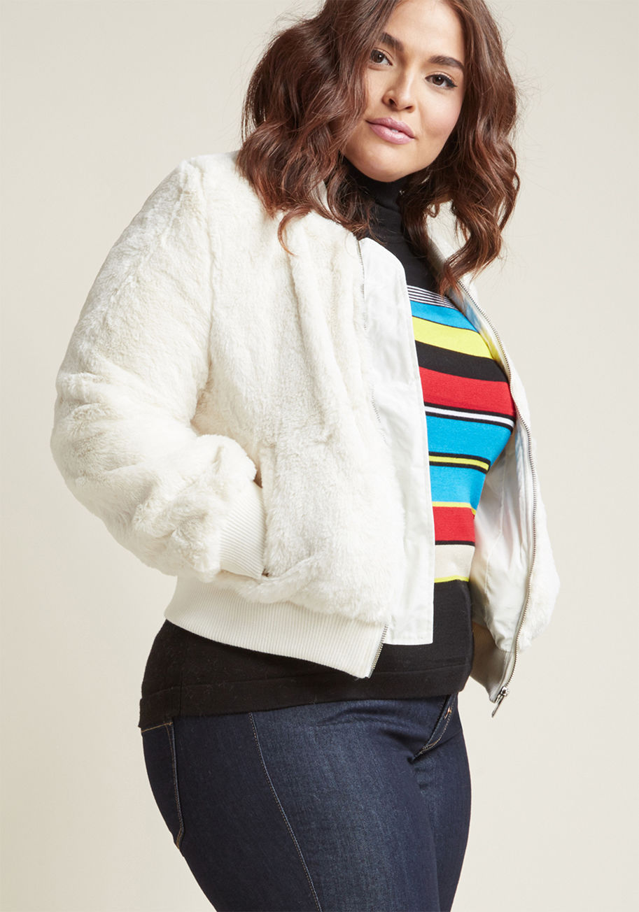 ModCloth - A Fuzzy Thing Happened Bomber Jacket