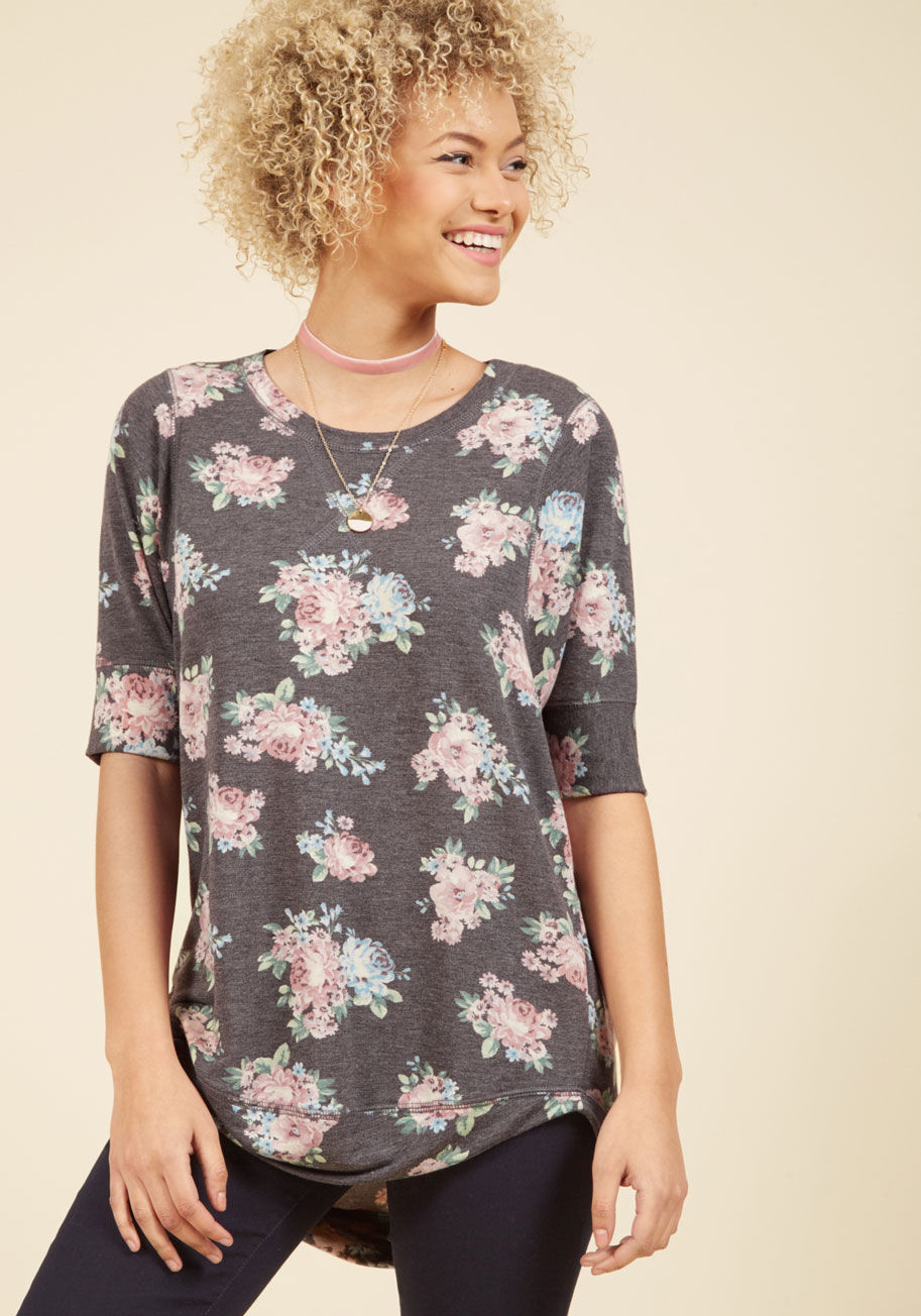 Best of Botanical Floral Top by ModCloth