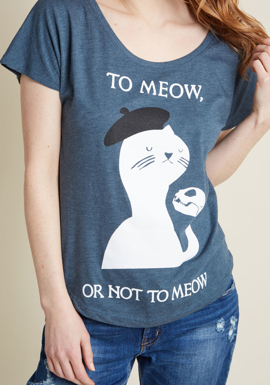 Cat Is the Question Graphic Tee by ModCloth
