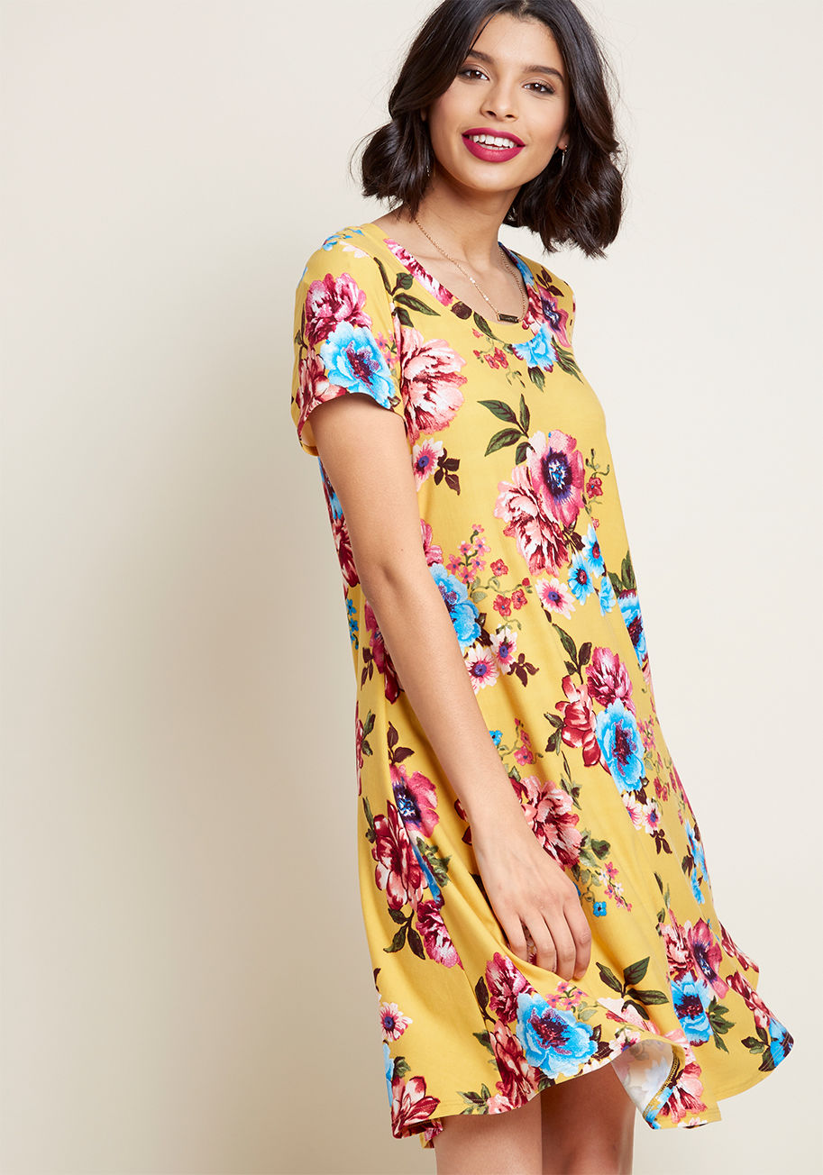Energetic Approach T-Shirt Dress by ModCloth