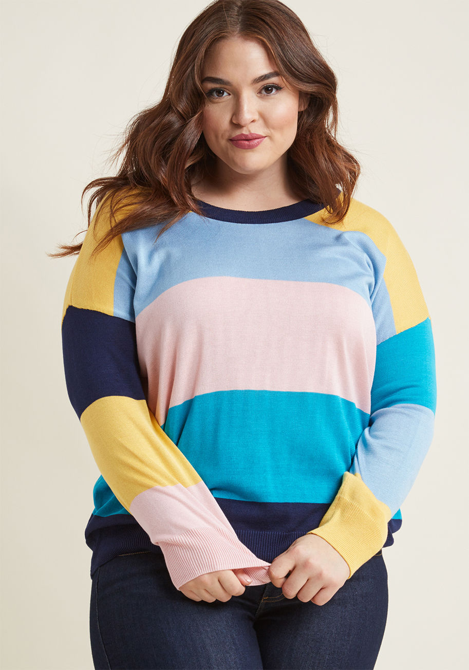 Live It Up Lightweight Knit Sweater by ModCloth