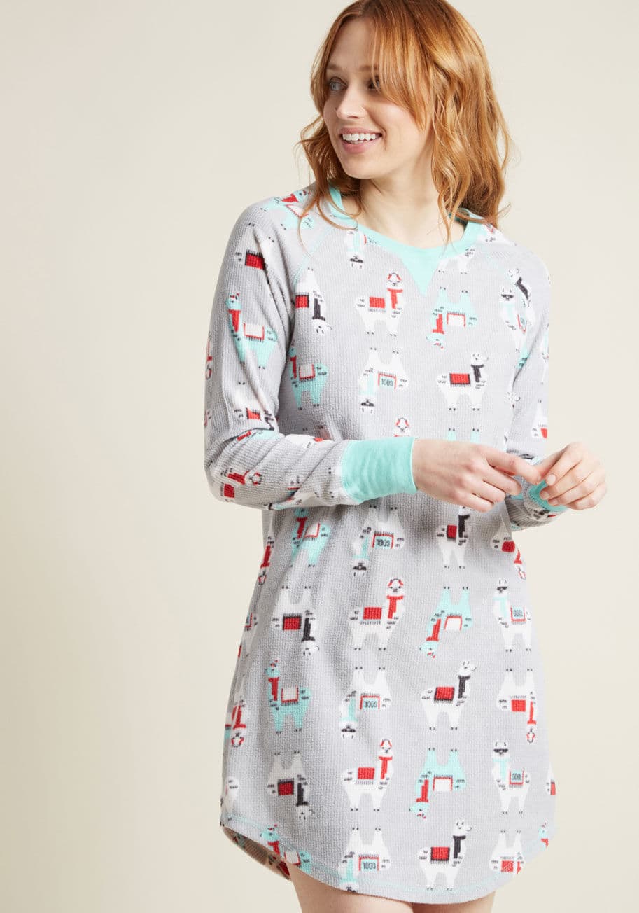 ModCloth - Livin' the Dream Nightgown and Stocking Set