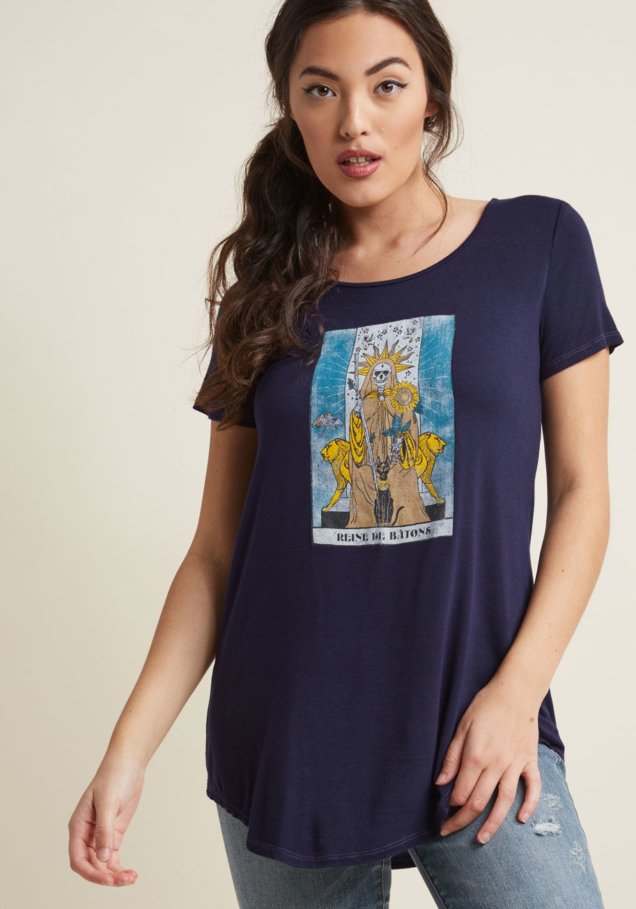 Queen of Macabre Graphic Tee by ModCloth