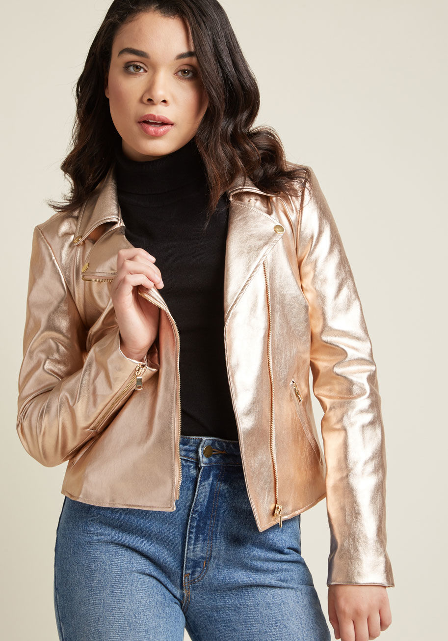 ModCloth - Sartorial Star Faux-Leather Moto Jacket