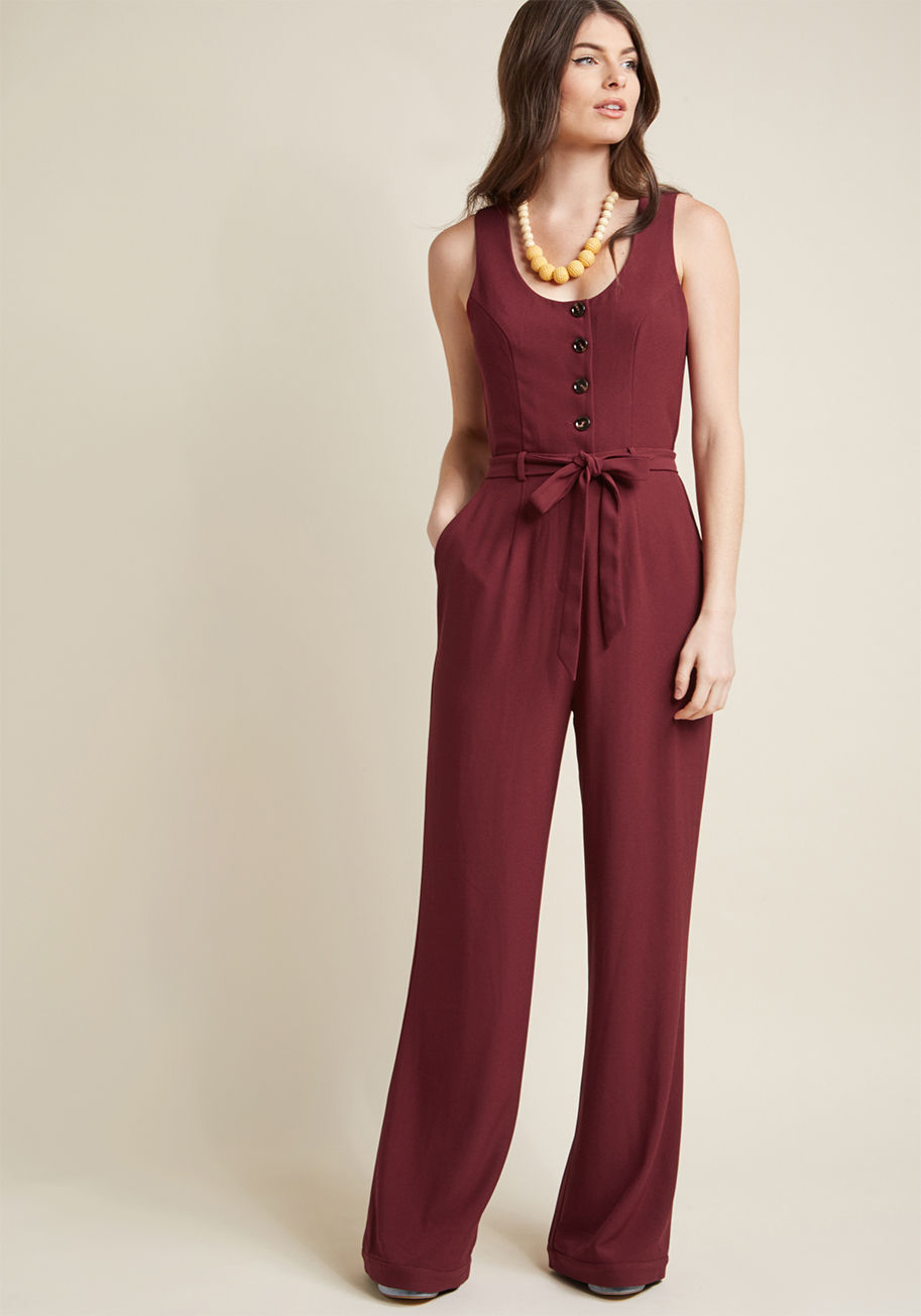 ModCloth - Sleeveless Jumpsuit with Pockets