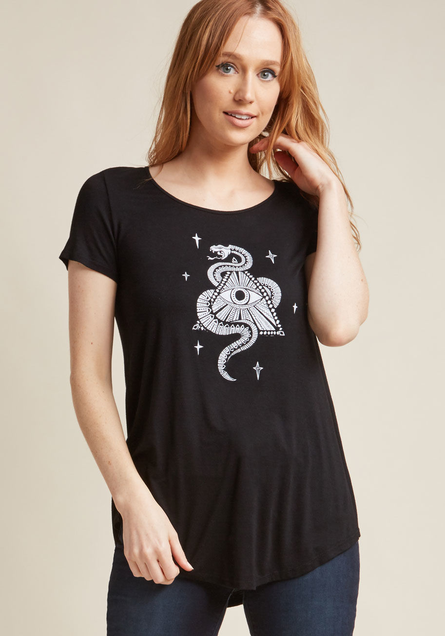 Supernatural Snake Graphic Tee by ModCloth