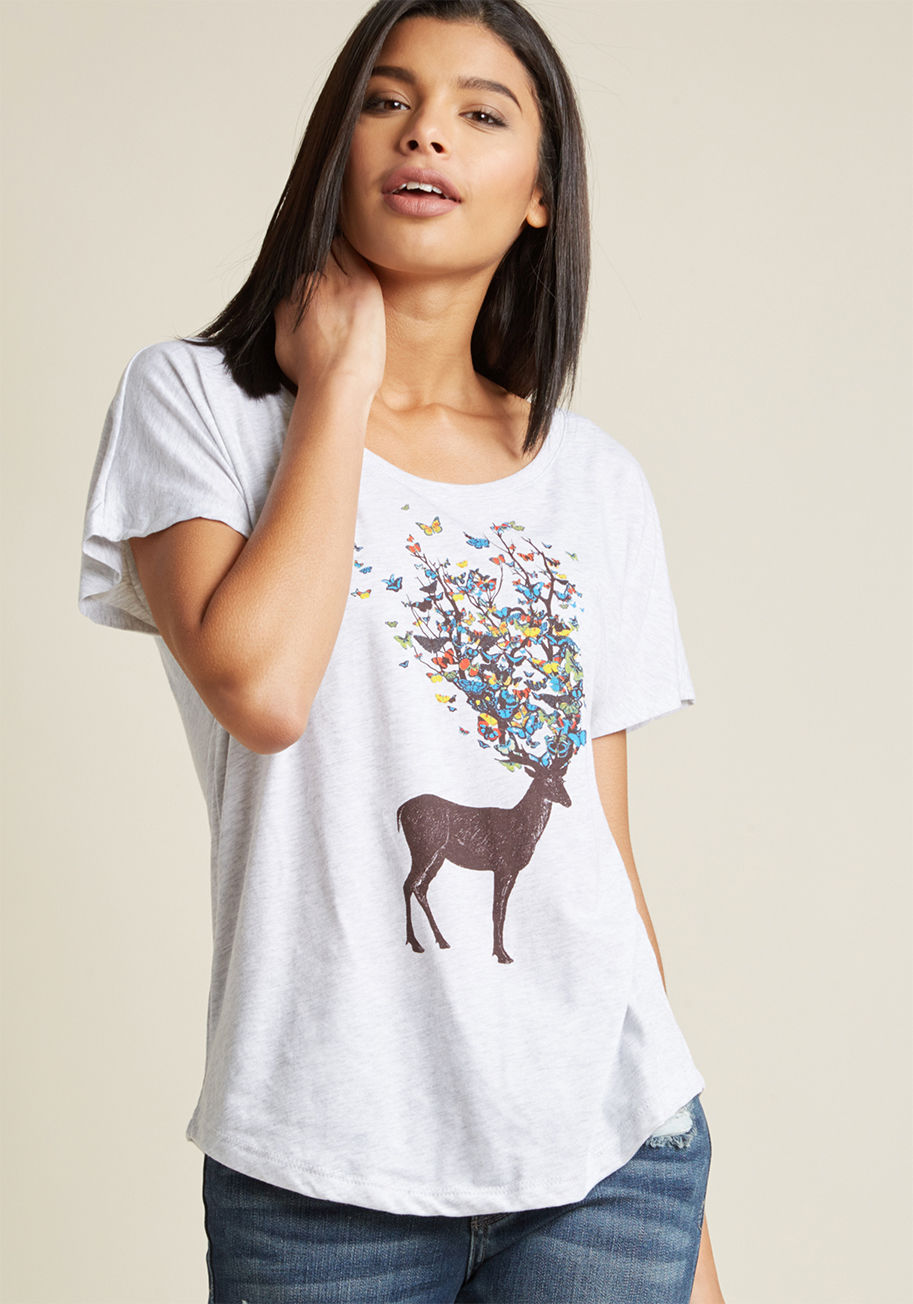 That's My Final Antler Graphic Tee by ModCloth