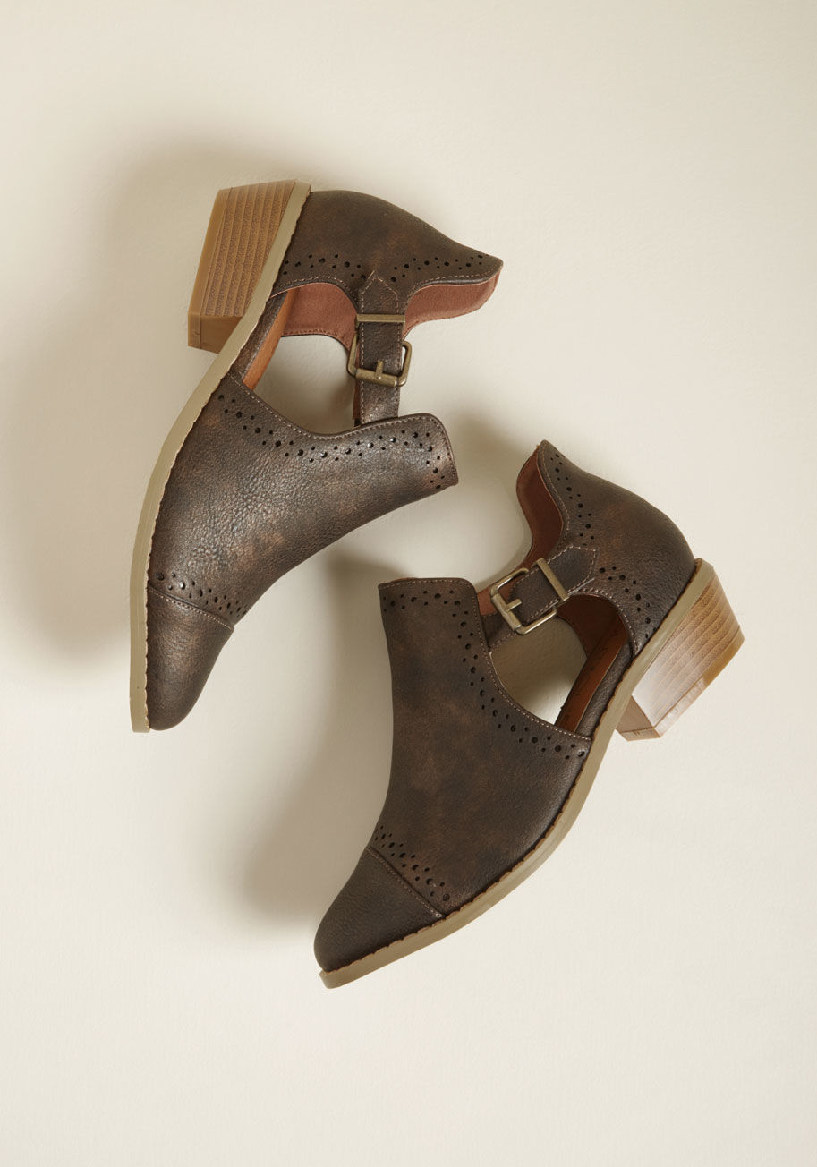 Unexpected Edge Cutout Bootie by ModCloth