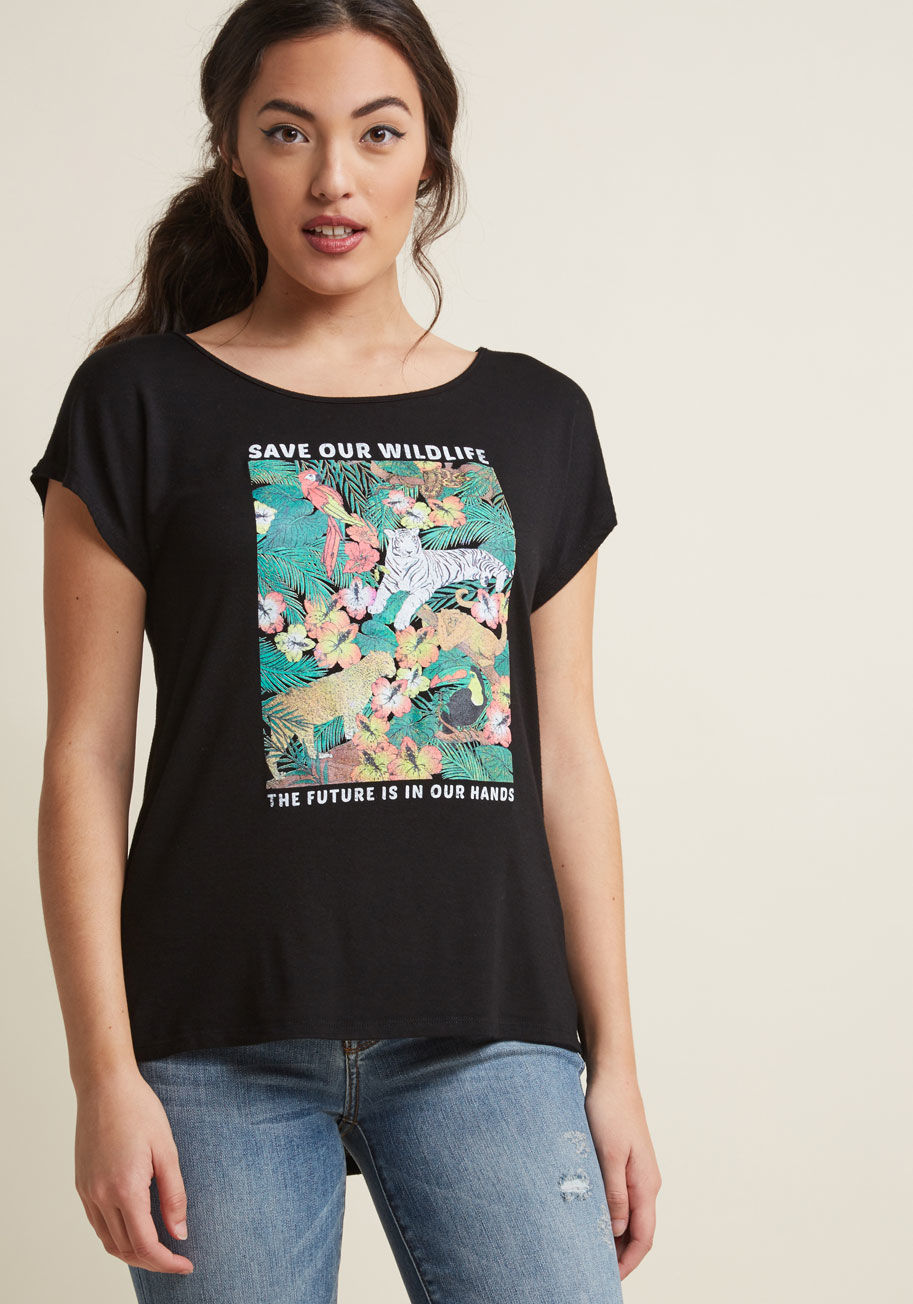Wilderness Warrior Graphic Tee by ModCloth