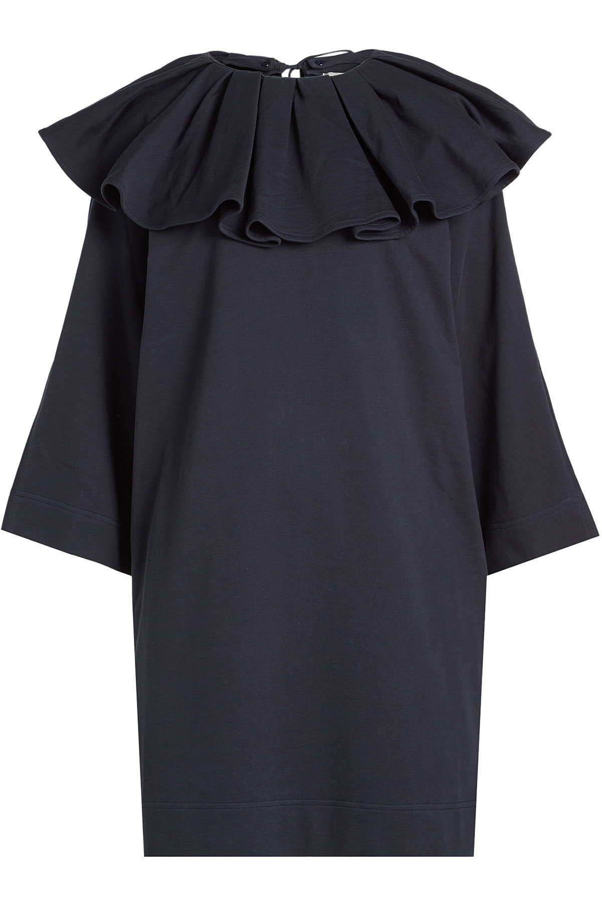 Nina Ricci - Jersey Dress with Ruffled Collar