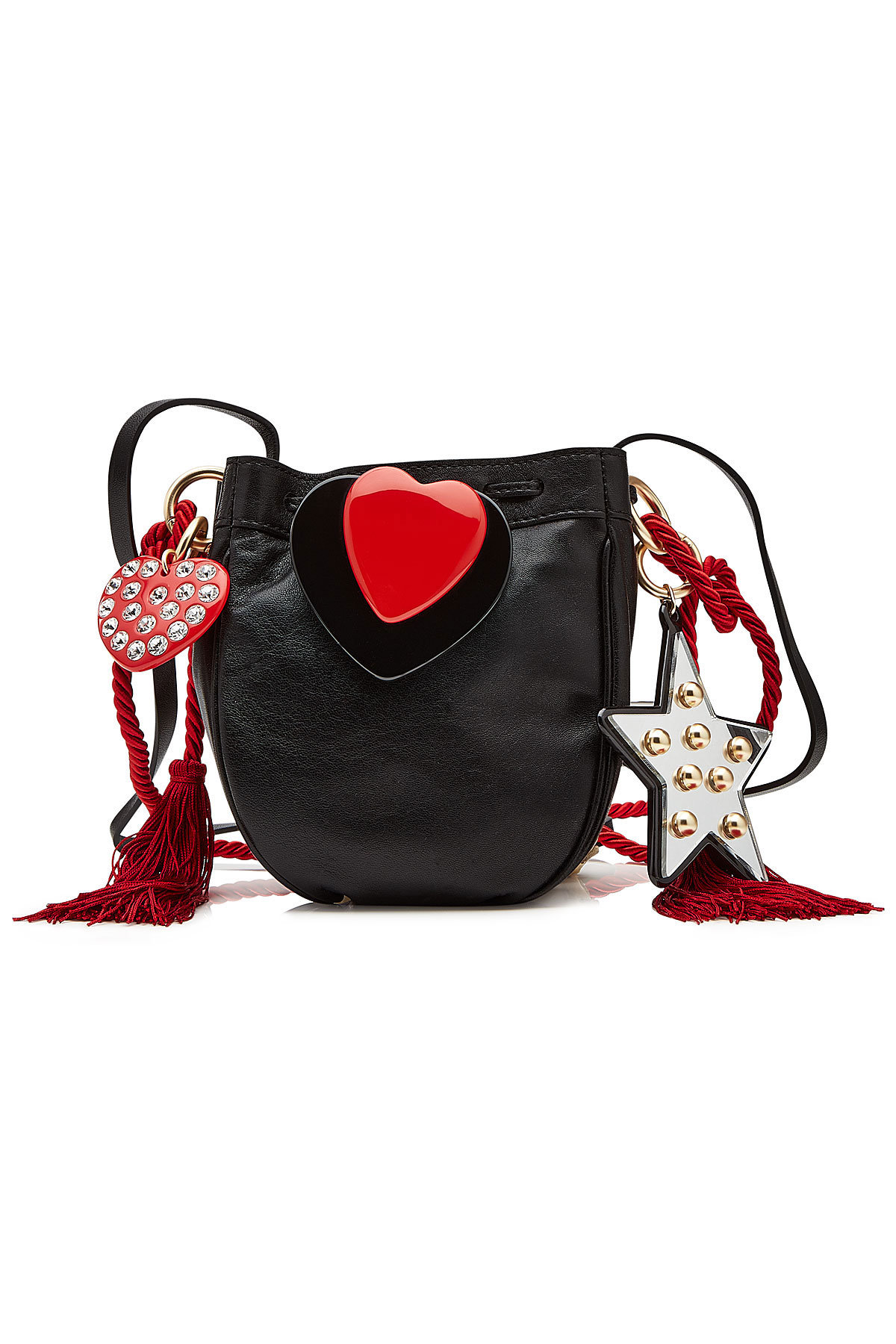 Philosophy di Lorenzo Serafini - Leather Shoulder Bag with Charms