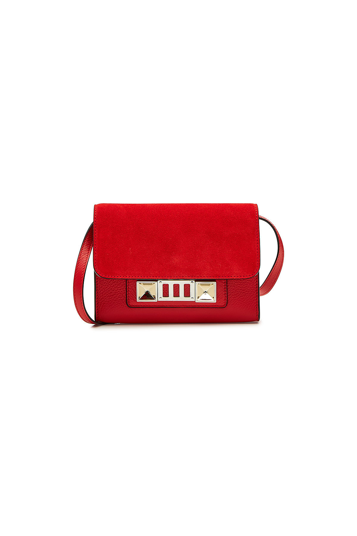 Proenza Schouler - PS11 Suede Wallet on Strap with Leather