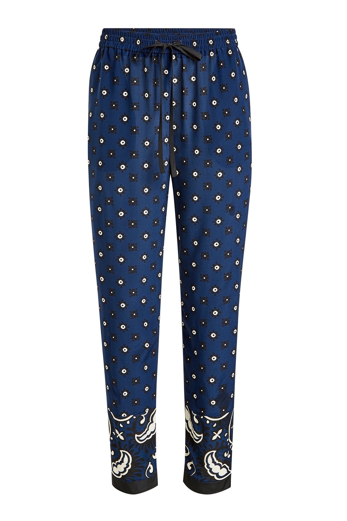 Paisley Print Silk Pants by Red Valentino