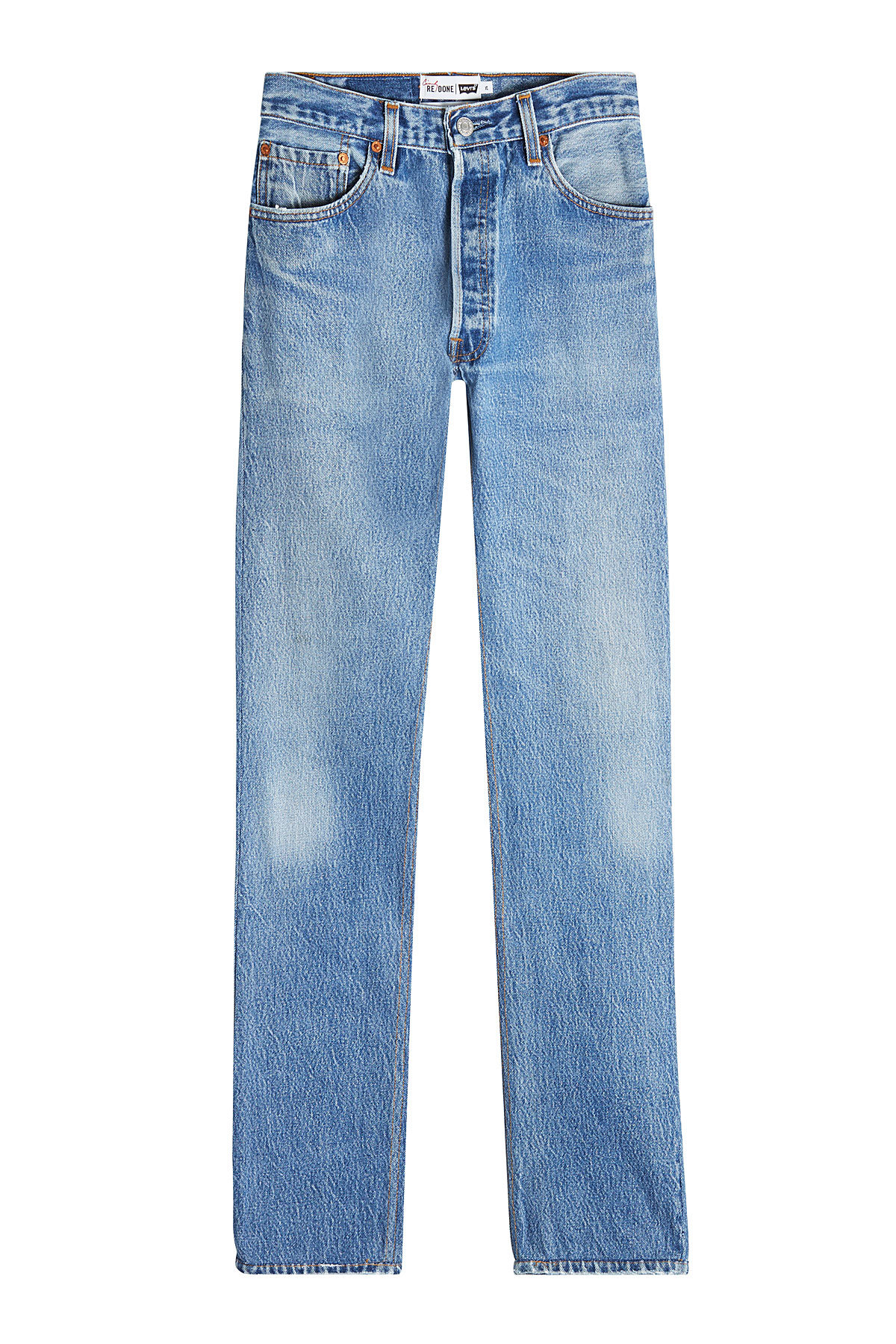 The Cindy High Rise Straight Leg Jeans by RE/DONE