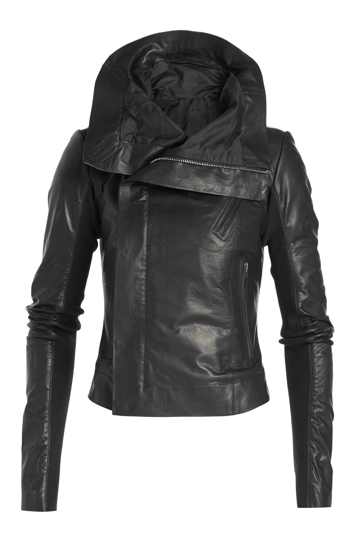 Rick Owens - Leather Biker Jacket with Virgin Wool