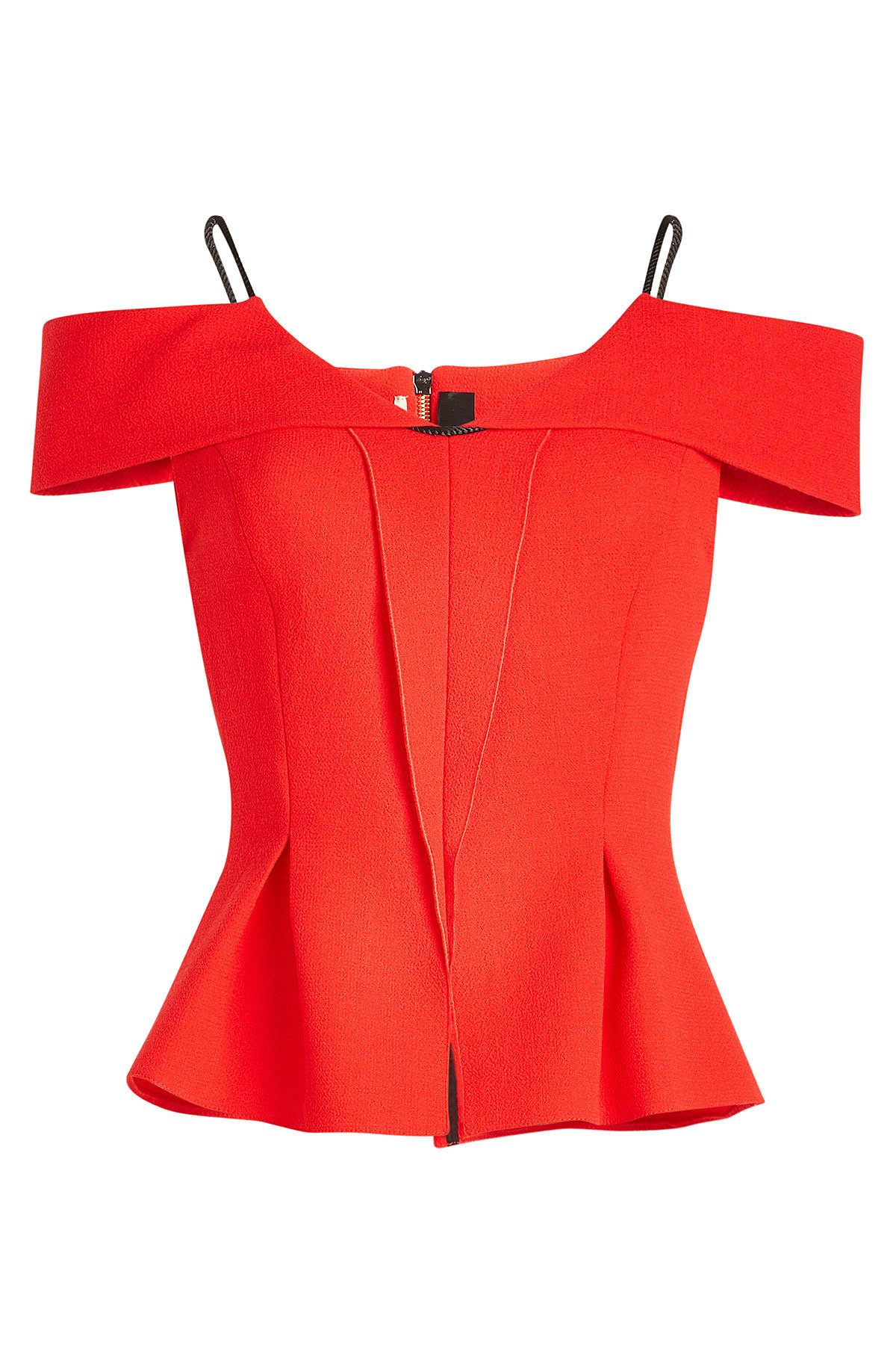 Stotford Wool Top with Peplum by Roland Mouret
