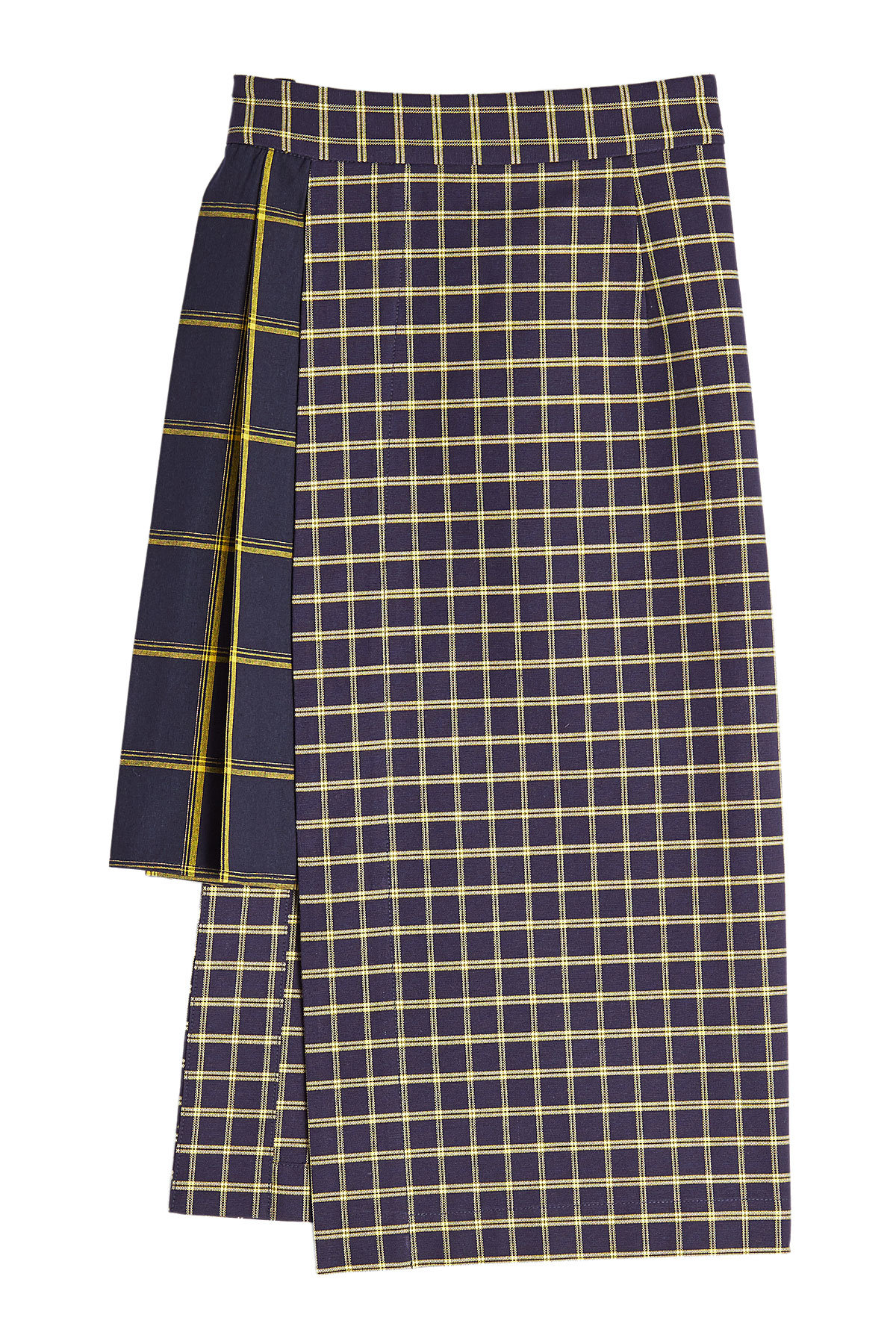 sea - Printed Cotton Asymmetric Skirt