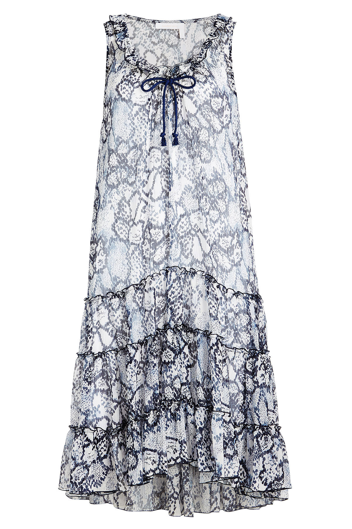 See by Chloe - Flower Python Printed Dress in Cotton and Silk