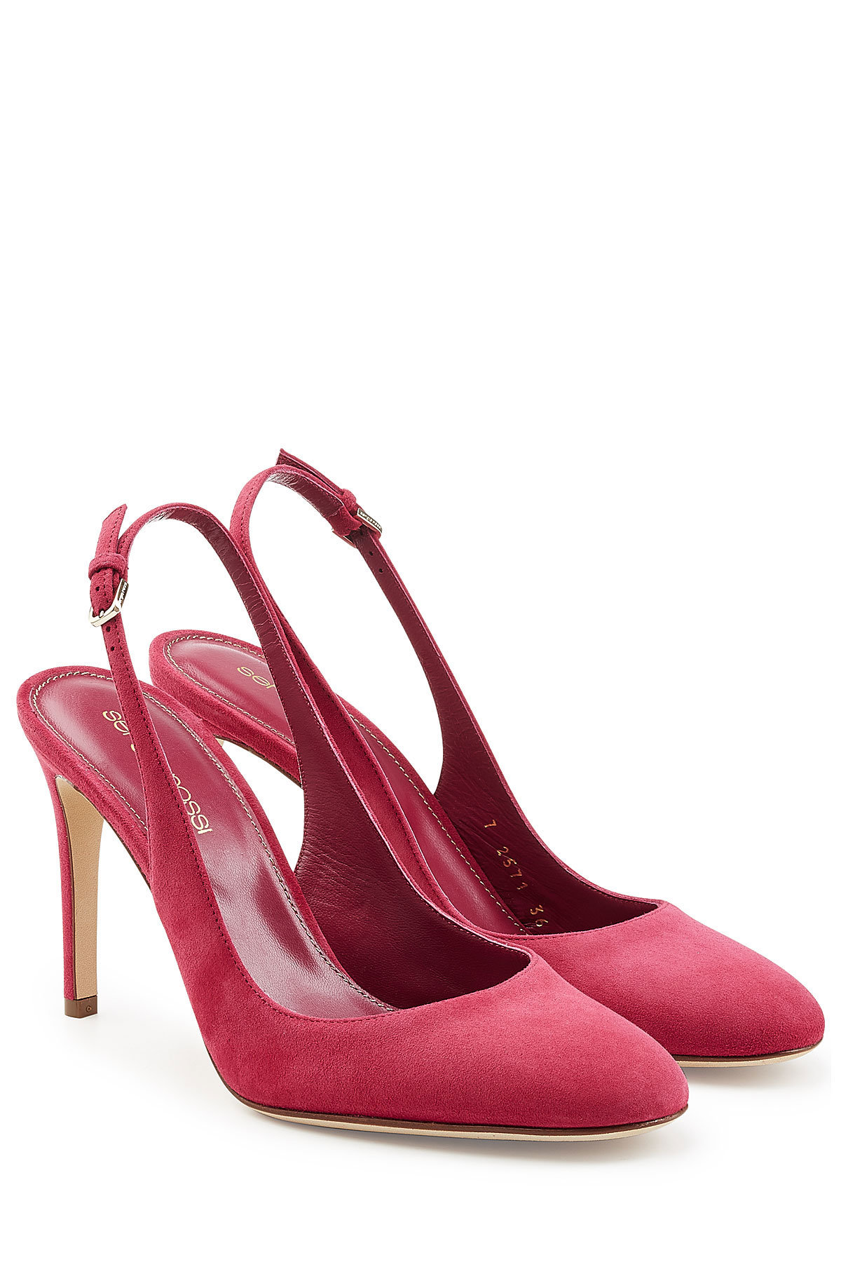 Suede Sling-Back Pumps by Sergio Rossi