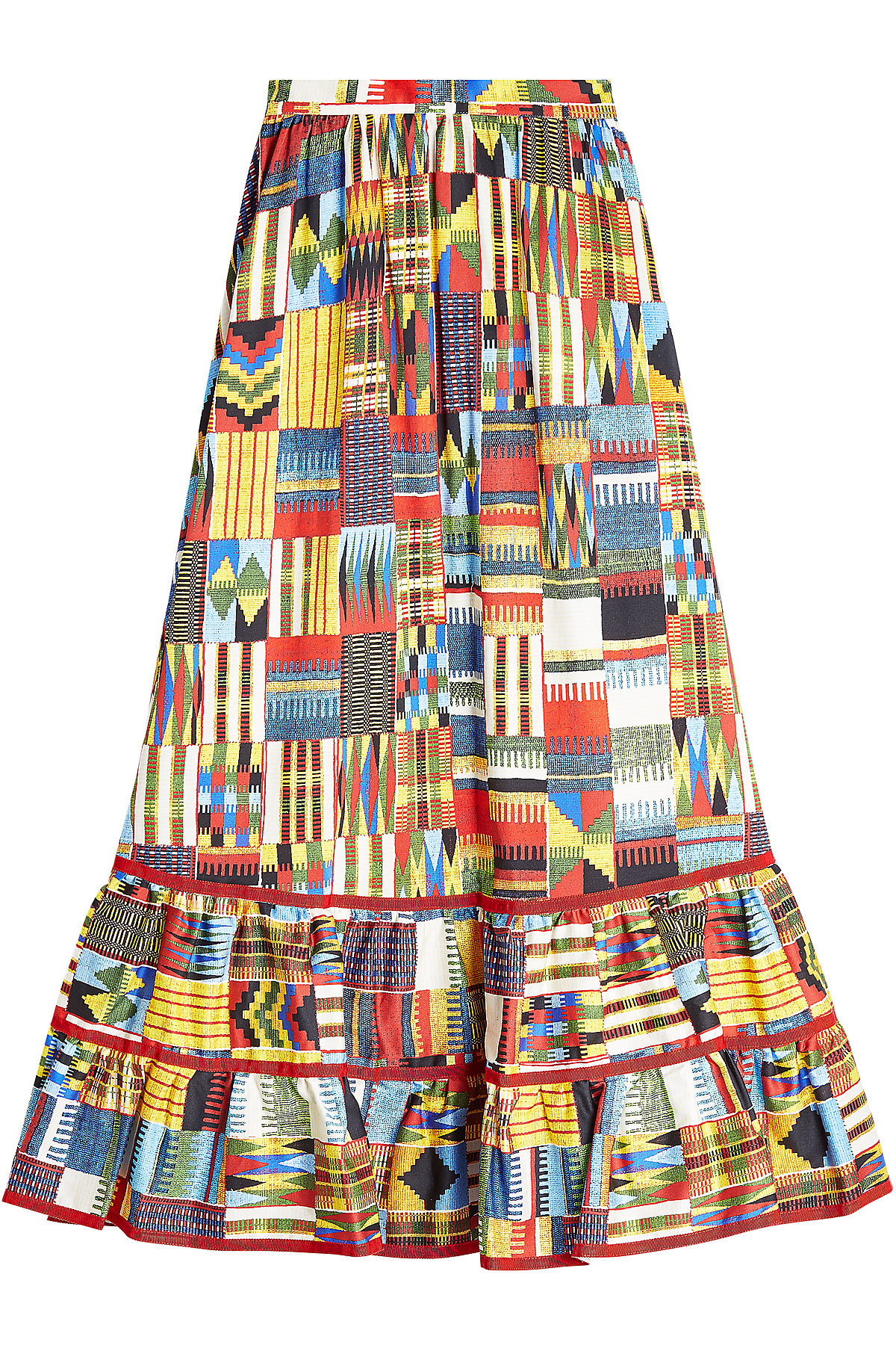 Stella Jean - Batik Printed Cotton Skirt