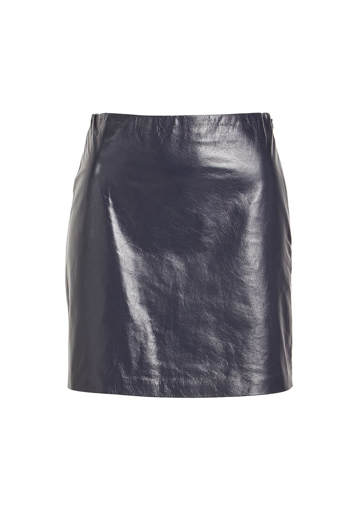Theory - Micro Mini Leather Skirt