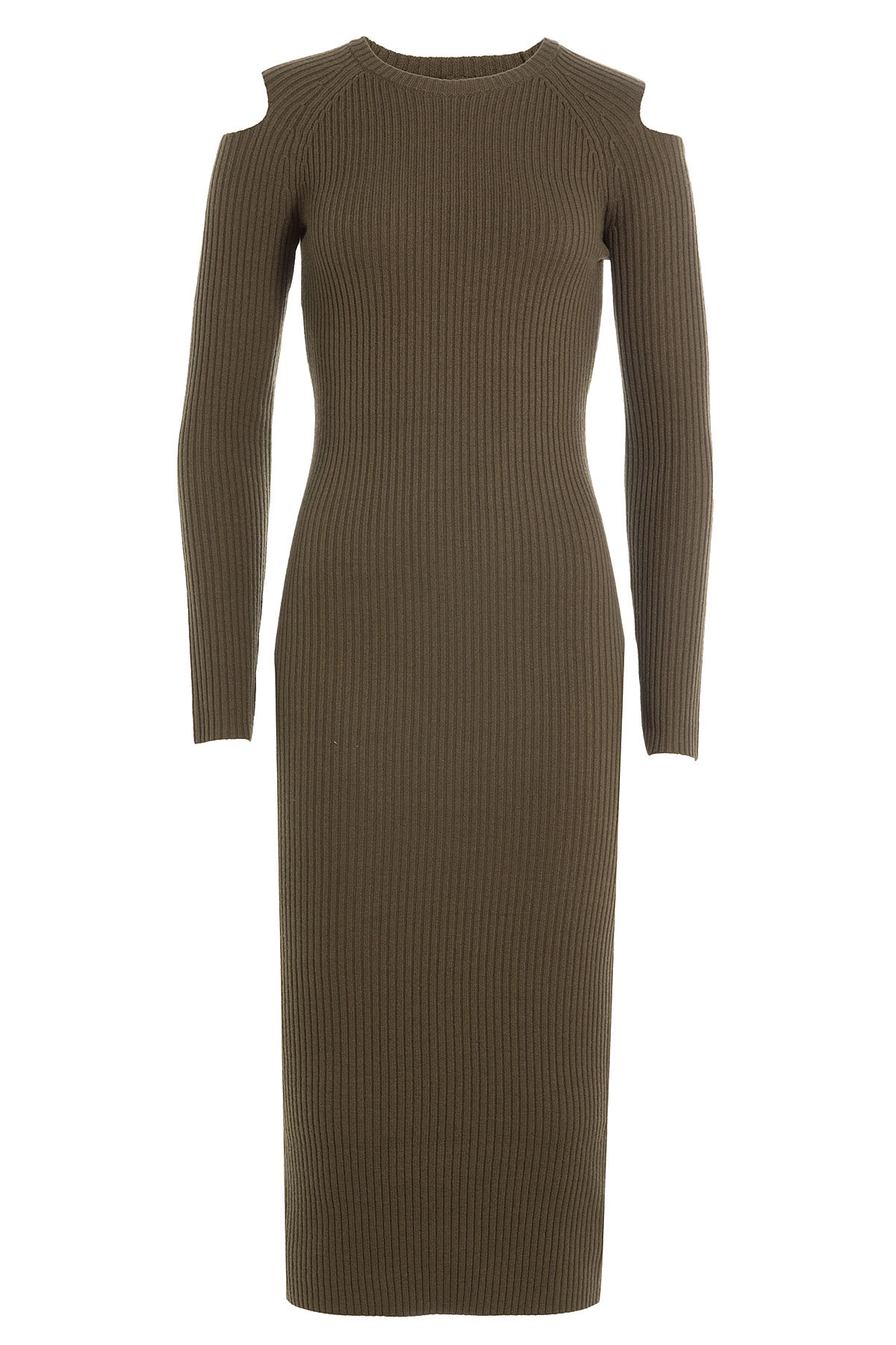 Theory - Wool Dress with Cut-Out Shoulders