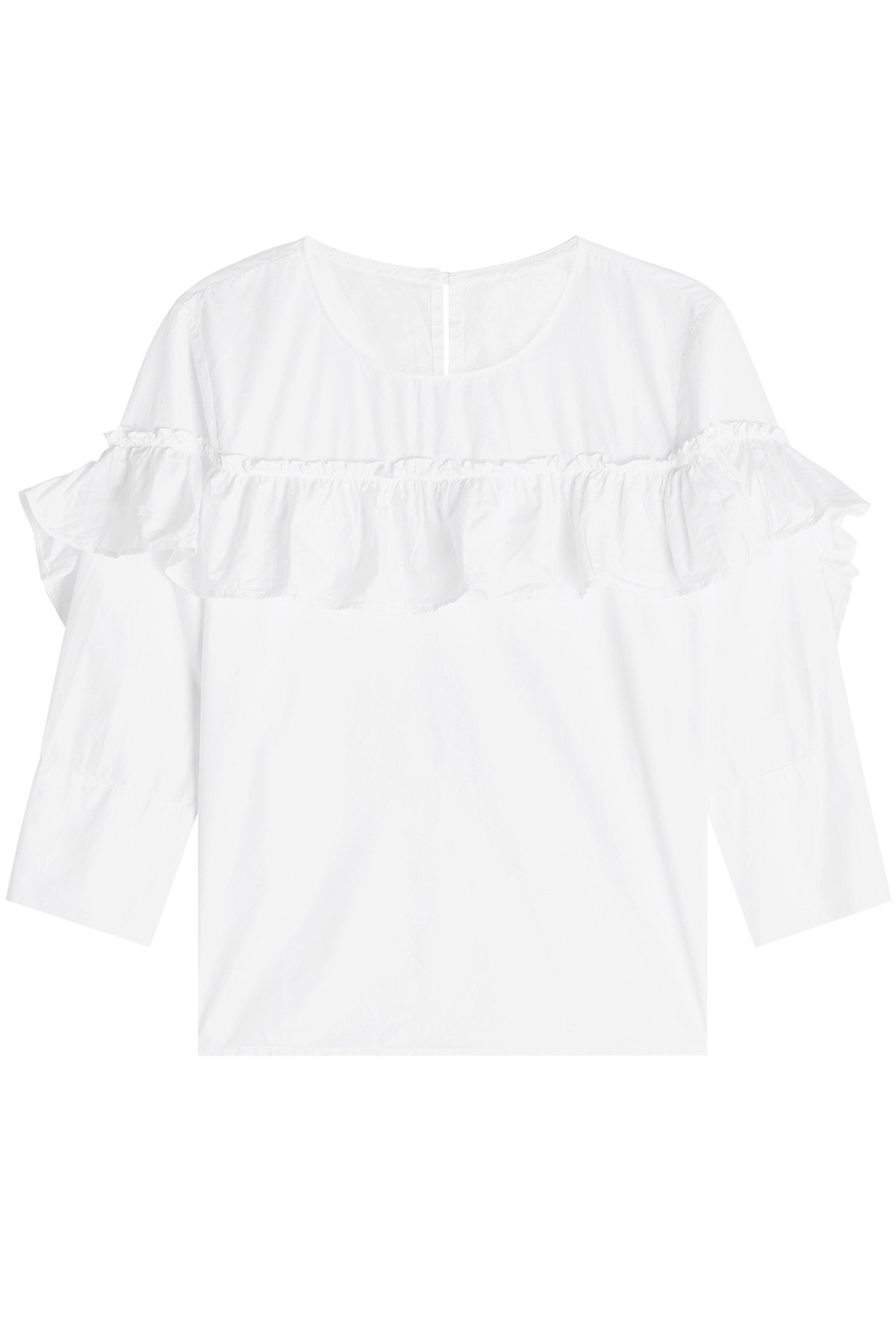 Velvet - Aluna Ruffled Cotton Shirt