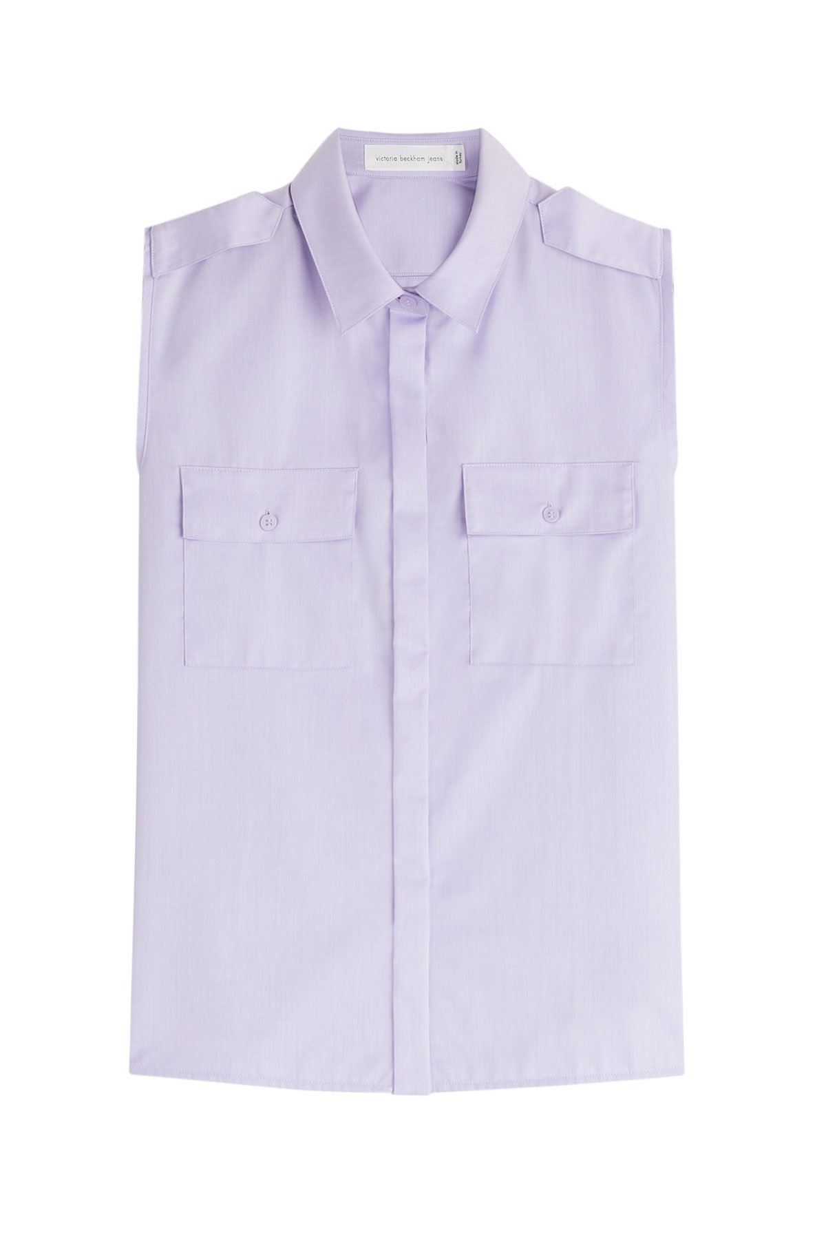 Sleeveless Cotton Shirt by Victoria Beckham Denim
