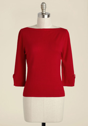 Banned - Up to Parisienne Sweater in Red