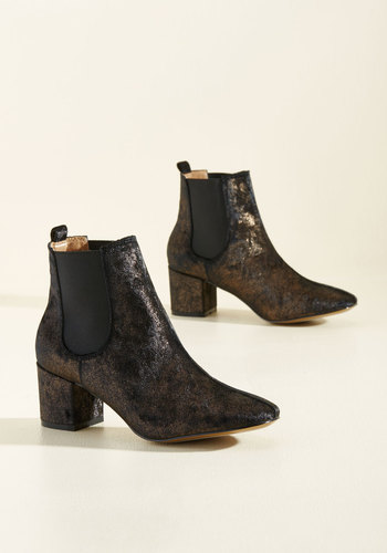 Haute and About Bootie in Black Velvet by Report Footwear