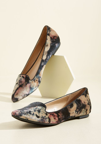 Styled to the Leisure Velvet Flat by Report Footwear