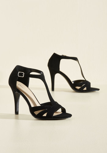 A Lasting Classic T-Strap Heel in Black by Fortune Dynamic